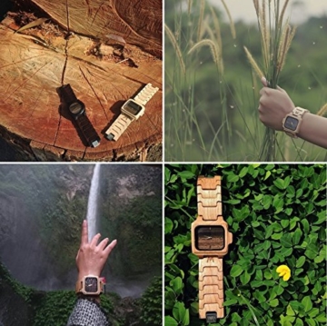 MATOA Sumba - Holz-Armbanduhr handgefertigt aus Kanadischem Ahorn - 